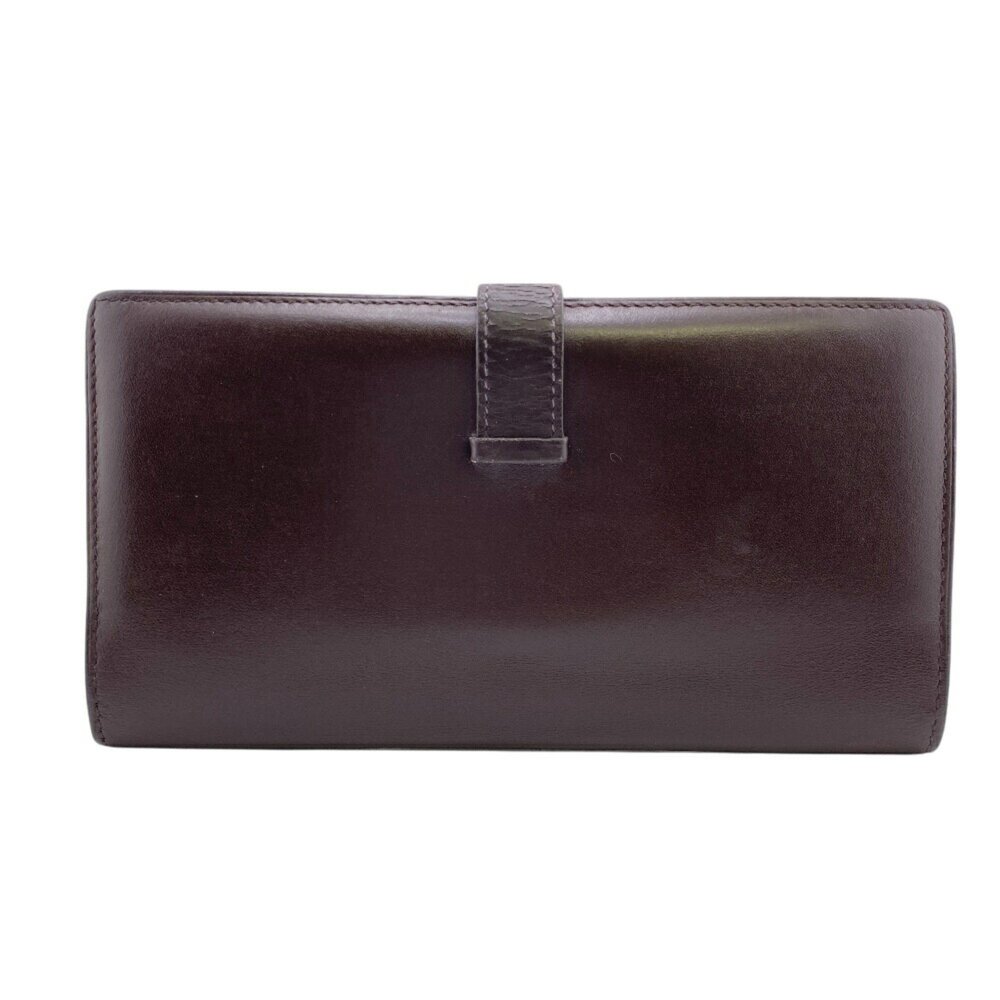 Hermes Dark Brown Leather Wallet - Picture 2 of 11